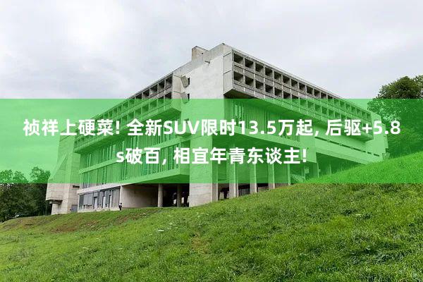 祯祥上硬菜! 全新SUV限时13.5万起, 后驱+5.8s破百, 相宜年青东谈主!