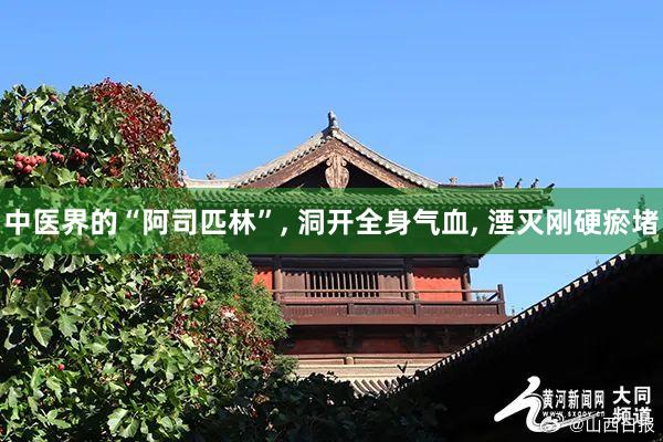 中医界的“阿司匹林”, 洞开全身气血, 湮灭刚硬瘀堵