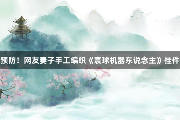 预防！网友妻子手工编织《寰球机器东说念主》挂件
